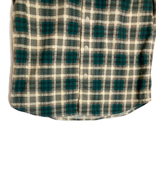 RRL（ダブルアールエル）RRL (ダブルアールエル) チェックシャツ グリーン×アイボリー サイズ:Sの古着・服飾アイテム