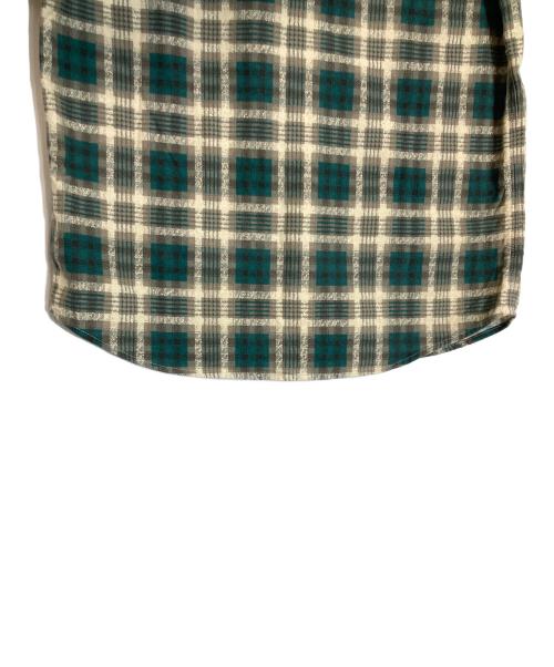 RRL（ダブルアールエル）RRL (ダブルアールエル) チェックシャツ グリーン×アイボリー サイズ:Sの古着・服飾アイテム