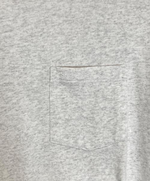 SUPREME（シュプリーム）SUPREME (シュプリーム) S/S Pocket Tee / ショートスリーブ ポケット T ライトグレー サイズ:Lの古着・服飾アイテム