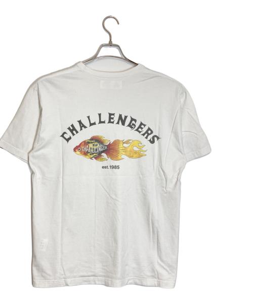 CHALLENGER（チャレンジャー）CHALLENGER (チャレンジャー) FLAME FISH TEE / フレイム フィッシュ T ホワイト サイズ:XXLの古着・服飾アイテム