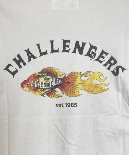 CHALLENGER（チャレンジャー）CHALLENGER (チャレンジャー) FLAME FISH TEE / フレイム フィッシュ T ホワイト サイズ:XXLの古着・服飾アイテム