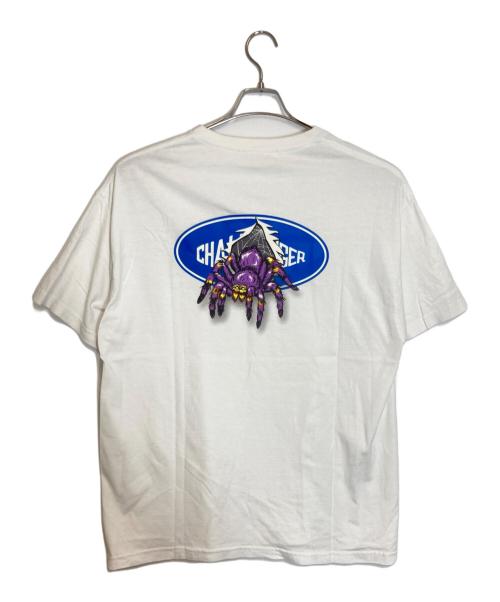 CHALLENGER（チャレンジャー）CHALLENGER (チャレンジャー) LOGO SPIDER TEE / ロゴ スパイダー T ホワイト サイズ:XLの古着・服飾アイテム