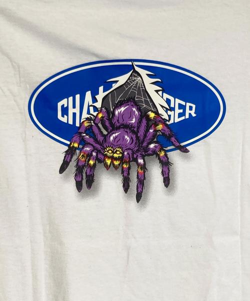 CHALLENGER（チャレンジャー）CHALLENGER (チャレンジャー) LOGO SPIDER TEE / ロゴ スパイダー T ホワイト サイズ:XLの古着・服飾アイテム