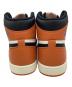 中古・古着 NIKE (ナイキ) AIR JORDAN 1 RETRO HIGH OG ハイカットスニーカー ブラック×オレンジ×ホワイト サイズ:28：18000円