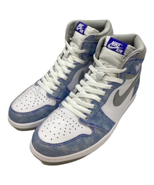 NIKE（ナイキ）NIKE (ナイキ) AIR JORDAN 1 HIGH OG ハイカットスニーカー ホワイト×ブルー×グレー サイズ:28の古着・服飾アイテム
