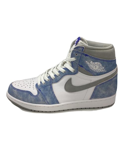 NIKE（ナイキ）NIKE (ナイキ) AIR JORDAN 1 HIGH OG ハイカットスニーカー ホワイト×ブルー×グレー サイズ:28の古着・服飾アイテム