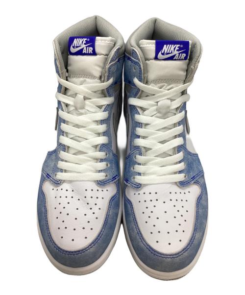 NIKE（ナイキ）NIKE (ナイキ) AIR JORDAN 1 HIGH OG ハイカットスニーカー ホワイト×ブルー×グレー サイズ:28の古着・服飾アイテム