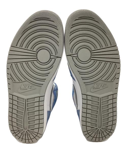 NIKE（ナイキ）NIKE (ナイキ) AIR JORDAN 1 HIGH OG ハイカットスニーカー ホワイト×ブルー×グレー サイズ:28の古着・服飾アイテム