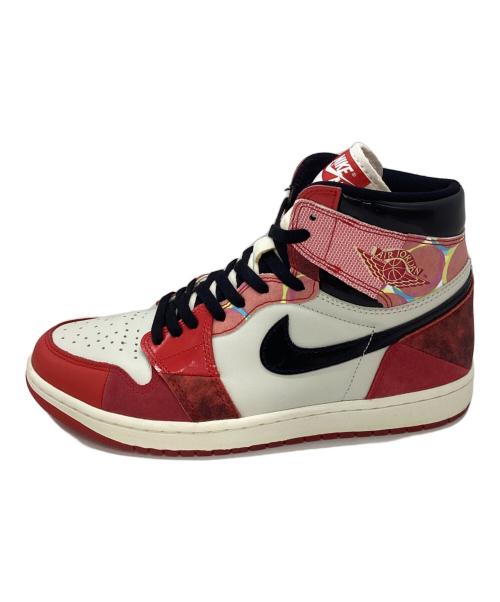 NIKE（ナイキ）NIKE (ナイキ) Spider-Man (スパイダーマン) AIR JORDAN 1 RETRO HIGH OG SP ハイカットスニーカー レッド×ホワイト×ブラック サイズ:28の古着・服飾アイテム