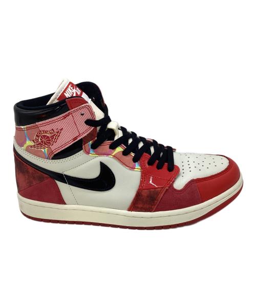 NIKE（ナイキ）NIKE (ナイキ) Spider-Man (スパイダーマン) AIR JORDAN 1 RETRO HIGH OG SP ハイカットスニーカー レッド×ホワイト×ブラック サイズ:28の古着・服飾アイテム