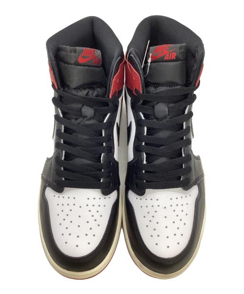 NIKE（ナイキ）NIKE (ナイキ) AIR JORDAN 1 RETRO HIGH OG ハイカットスニーカー ホワイト×ブラック×レッド サイズ:28の古着・服飾アイテム