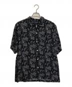 NOON GOONS×RHC Ron Hermanヌーングーンズ×アールエイチシー ロンハーマン）の古着「別注ペイズリーレーヨンシャツ」｜ブラック