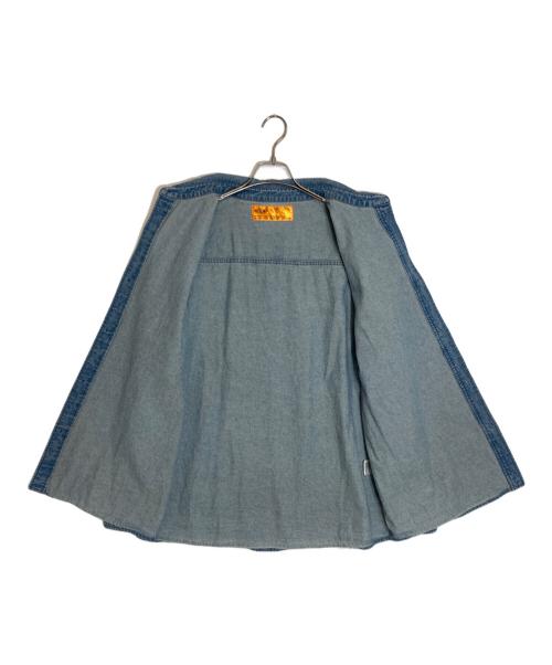 CHALLENGER（チャレンジャー）CHALLENGER (チャレンジャー) L/S TIE DYE SLEEVE DENIM SHIRT インディゴ サイズ:XLの古着・服飾アイテム