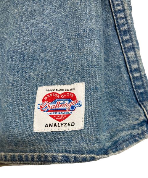 CHALLENGER（チャレンジャー）CHALLENGER (チャレンジャー) L/S TIE DYE SLEEVE DENIM SHIRT インディゴ サイズ:XLの古着・服飾アイテム