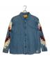 CHALLENGER（チャレンジャー）の古着「L/S TIE DYE SLEEVE DENIM SHIRT」｜インディゴ