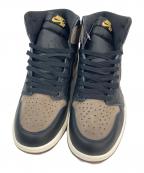 NIKEナイキ）の古着「AIR JORDAN 1 RETRO HIGH OGハイカットスニーカー」｜ブラック×ブラウン