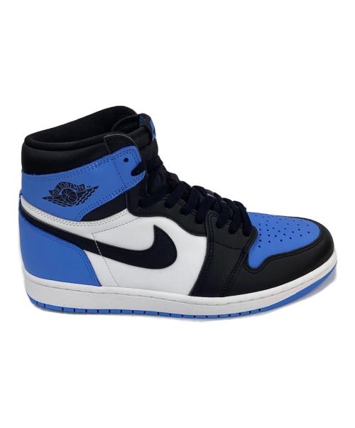 NIKE（ナイキ）NIKE (ナイキ) AIR JORDAN 1 RETRO HIGH OG ハイカットスニーカー ブルー×ブラック×ホワイト サイズ:28cmの古着・服飾アイテム