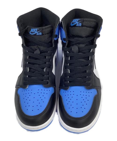 NIKE（ナイキ）NIKE (ナイキ) AIR JORDAN 1 RETRO HIGH OG ハイカットスニーカー ブルー×ブラック×ホワイト サイズ:28cmの古着・服飾アイテム