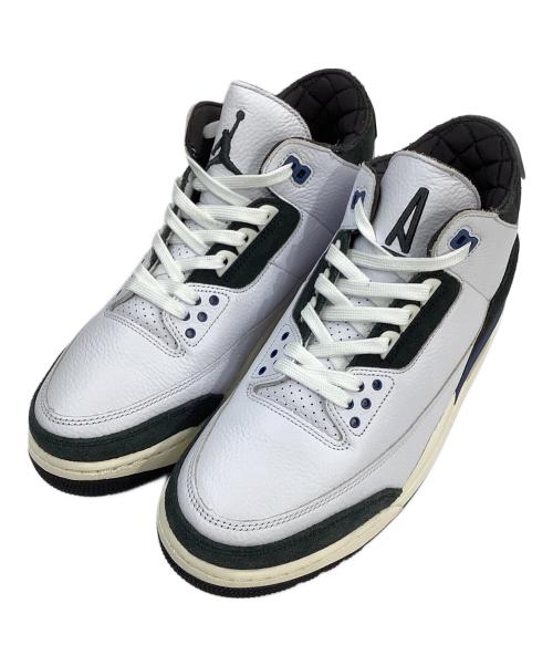 NIKE（ナイキ）NIKE (ナイキ) A Ma Maniere (ア・マ・マニエール) AIR JORDAN 3 RETRO OG SP ミッドカットスニーカー ホワイト×グレー×ネイビー サイズ:28㎝の古着・服飾アイテム