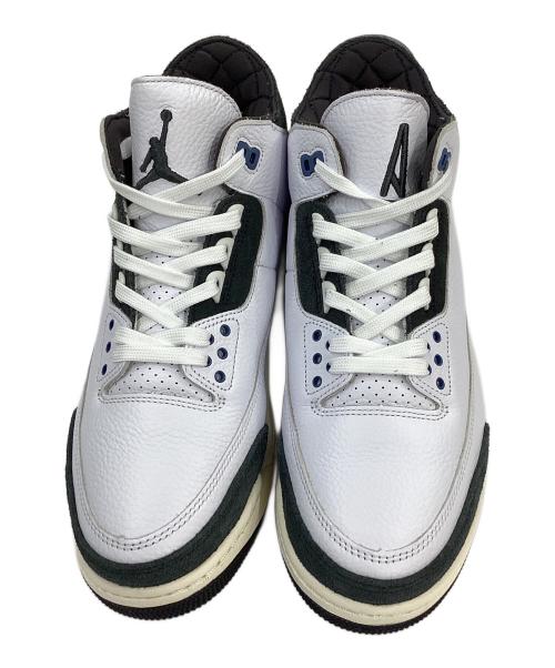 NIKE（ナイキ）NIKE (ナイキ) A Ma Maniere (ア・マ・マニエール) AIR JORDAN 3 RETRO OG SP ミッドカットスニーカー ホワイト×グレー×ネイビー サイズ:28㎝の古着・服飾アイテム