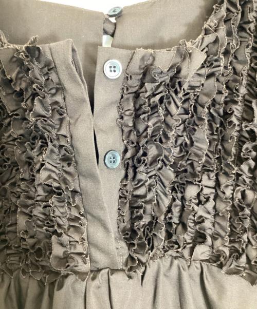 rosy monster（ロージーモンスター）rosy monster (ロージーモンスター) AJISAI mini frill puff OP ブラウン サイズ:sの古着・服飾アイテム