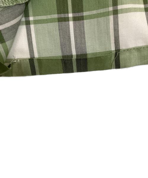 Macy's（メイシーズ）Macy's (メイシーズ) チェックシャツ グリーン×グレー サイズ:Lの古着・服飾アイテム