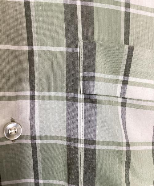 Macy's（メイシーズ）Macy's (メイシーズ) チェックシャツ グリーン×グレー サイズ:Lの古着・服飾アイテム