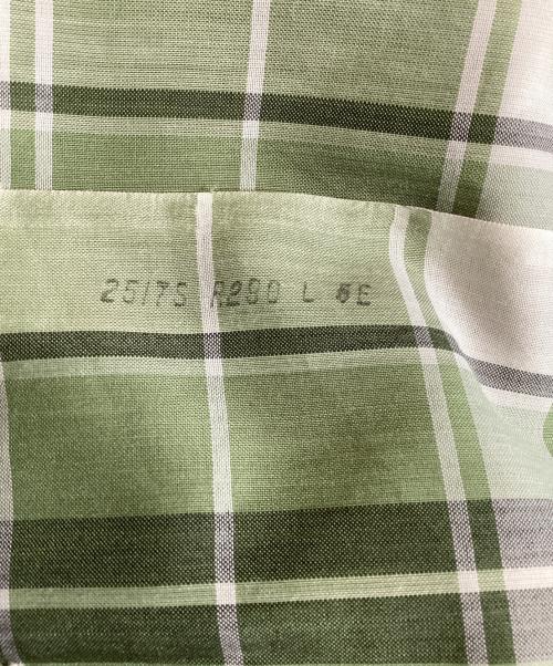 Macy's（メイシーズ）Macy's (メイシーズ) チェックシャツ グリーン×グレー サイズ:Lの古着・服飾アイテム