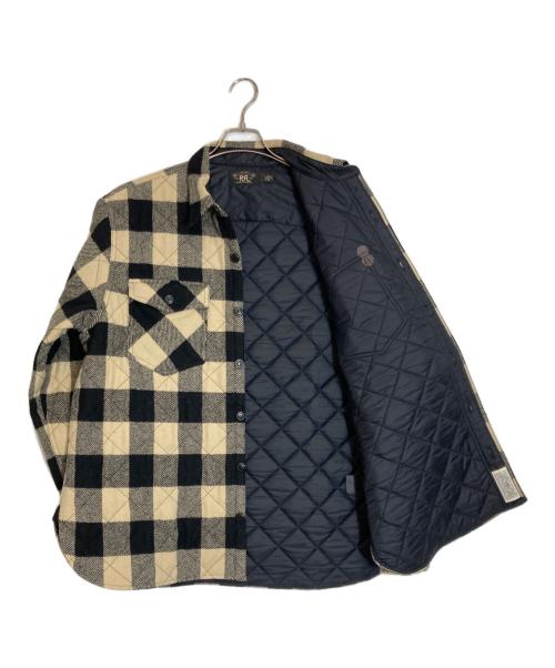 RRL（ダブルアールエル）RRL (ダブルアールエル) マッキノークルーザージャケット ベージュ×ブラック サイズ:XLの古着・服飾アイテム