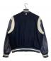 NOON GOONS (ヌーングーンズ) RHC Ron Herman (アールエイチシー ロンハーマン) 袖レザースタジャン ネイビー×ホワイト サイズ:L：12000円