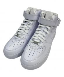 NIKE×SUPREME（ナイキ×シュプリーム）の古着「AIR FORCE 1 MID SP ミッドカットスニーカー」｜ホワイト