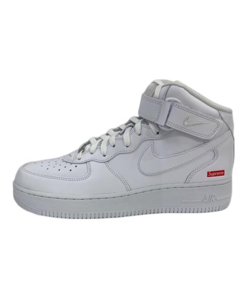 NIKE（ナイキ）NIKE (ナイキ) Supreme (シュプリーム) AIR FORCE 1 MID SP ミッドカットスニーカー ホワイト サイズ:28㎝の古着・服飾アイテム