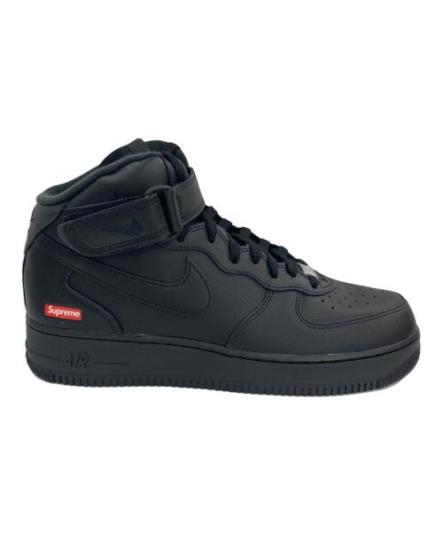 NIKE（ナイキ）NIKE (ナイキ) Supreme (シュプリーム) AIR FORCE 1 MID SP ミッドカットスニーカー ブラック サイズ:28㎝の古着・服飾アイテム