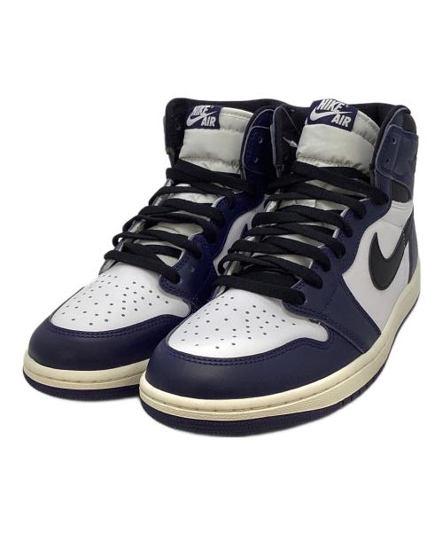 NIKE（ナイキ）NIKE (ナイキ) ARI JORDAN 1 RETRO HIGH OG ハイカットスニーカー ネイビー×ホワイト×ブラック サイズ:28㎝の古着・服飾アイテム