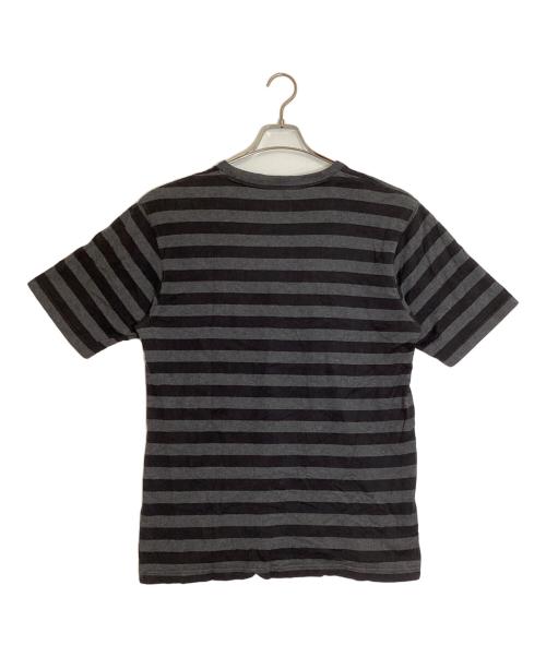 stussy（ステューシー）stussy (ステューシー) ボーダーTシャツ ブラック×グレー サイズ:XLの古着・服飾アイテム