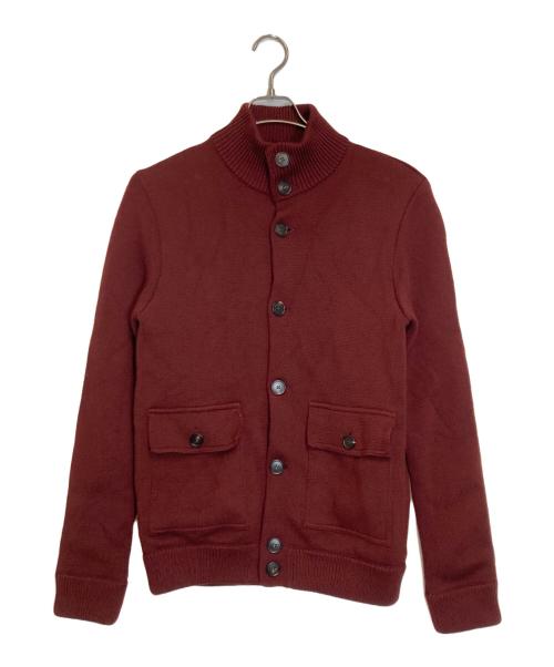 sartorio（サルトリオ）sartorio (サルトリオ) ウールニットブルゾン ブラウン サイズ:Mの古着・服飾アイテム