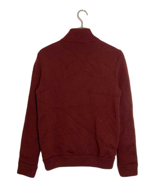 sartorio（サルトリオ）sartorio (サルトリオ) ウールニットブルゾン ブラウン サイズ:Mの古着・服飾アイテム