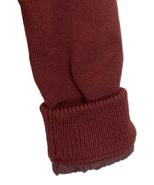 sartorio（サルトリオ）sartorio (サルトリオ) ウールニットブルゾン ブラウン サイズ:Mの古着・服飾アイテム