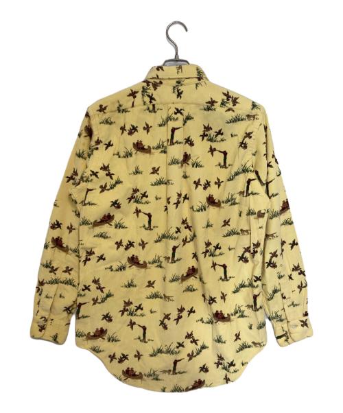 POLO RALPH LAUREN（ポロ・ラルフローレン）POLO RALPH LAUREN (ポロ・ラルフローレン) ダックハント柄コーデュロイシャツ イエロー サイズ:Mの古着・服飾アイテム
