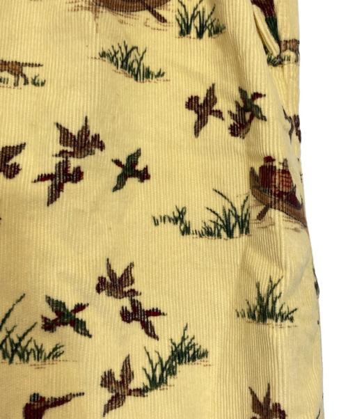 POLO RALPH LAUREN（ポロ・ラルフローレン）POLO RALPH LAUREN (ポロ・ラルフローレン) ダックハント柄コーデュロイシャツ イエロー サイズ:Mの古着・服飾アイテム