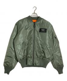 ALPHA INDUSTRIES（アルファインダストリーズ）の古着「MA-1ジャケット」｜オリーブ