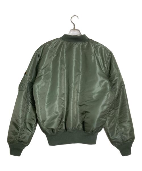 ALPHA INDUSTRIES（アルファインダストリーズ）ALPHA INDUSTRIES (アルファインダストリーズ) MA-1ジャケット オリーブ サイズ:Lの古着・服飾アイテム