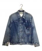 Ron Hermanロンハーマン）の古着「Used Repair 1st Denim Jacket / ダメージ加工1stタイプデニムジャケット」｜インディゴ