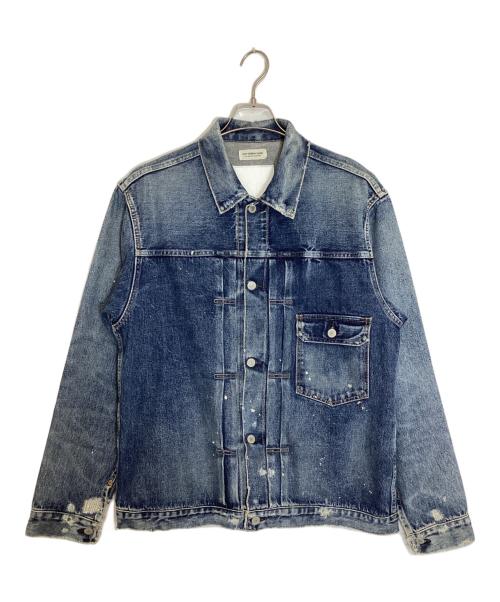 Ron Herman（ロンハーマン）Ron Herman (ロンハーマン) Used Repair 1st Denim Jacket / ダメージ加工1stタイプデニムジャケット インディゴ サイズ:XLの古着・服飾アイテム