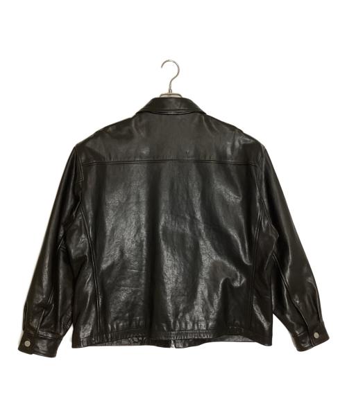 UNDER R（アンダーアール）UNDER R (アンダーアール) Ron Herman (ロンハーマン) シングルレザーブルゾン ブラック サイズ:Lの古着・服飾アイテム
