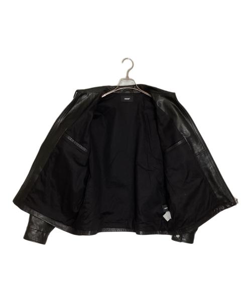 UNDER R（アンダーアール）UNDER R (アンダーアール) Ron Herman (ロンハーマン) シングルレザーブルゾン ブラック サイズ:Lの古着・服飾アイテム