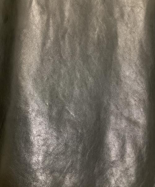 UNDER R（アンダーアール）UNDER R (アンダーアール) Ron Herman (ロンハーマン) シングルレザーブルゾン ブラック サイズ:Lの古着・服飾アイテム