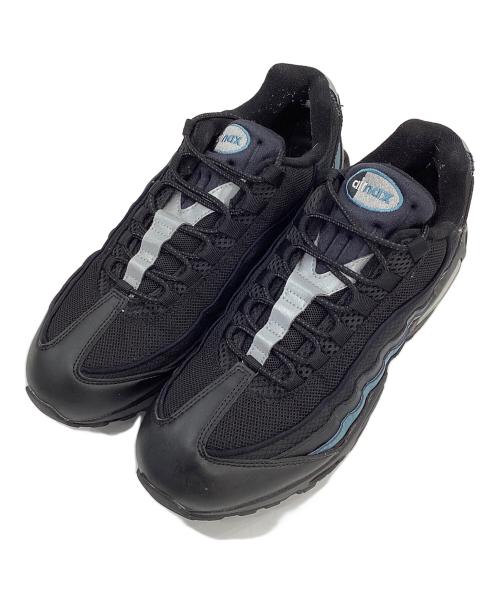 NIKE（ナイキ）NIKE (ナイキ) AIR MAX 95 ローカットスニーカー ブラック×ブルー サイズ:28㎝の古着・服飾アイテム