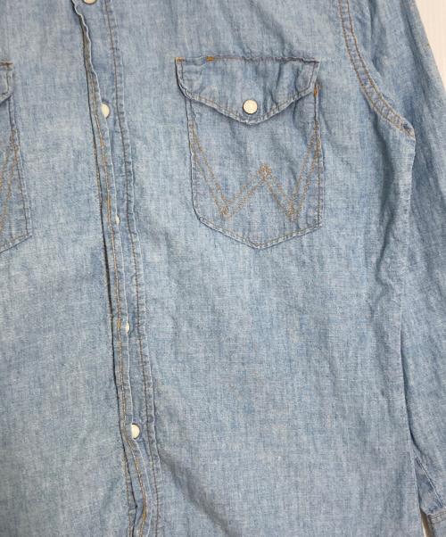 Wrangler（ラングラー）Wrangler (ラングラー) ウエスタンシャンブレーシャツ ブルー サイズ:Lの古着・服飾アイテム