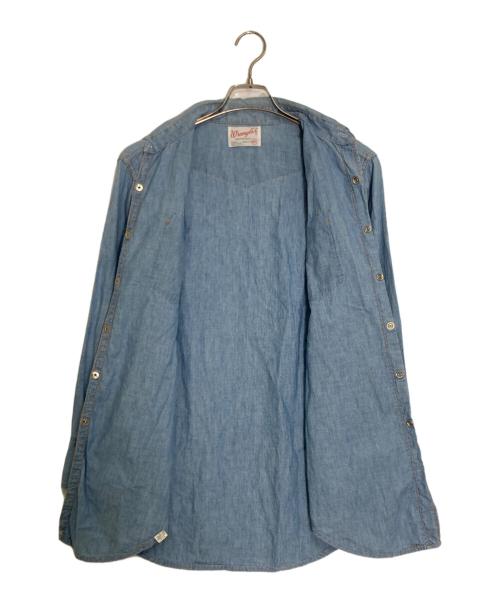 Wrangler（ラングラー）Wrangler (ラングラー) ウエスタンシャンブレーシャツ ブルー サイズ:Lの古着・服飾アイテム